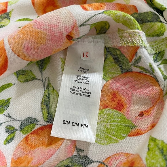 BCBG PARIS Womens Swim Cover Peach Print Size Small Medium NWT - Picture 7 of 10